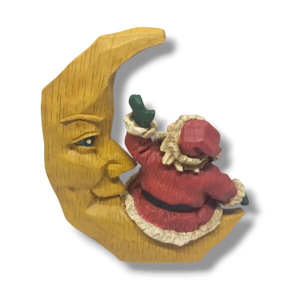 Vtg House Of Lloyd Christmas Around the World Man In The Moon Clause-6.5"-Box - Picture 4 of 10